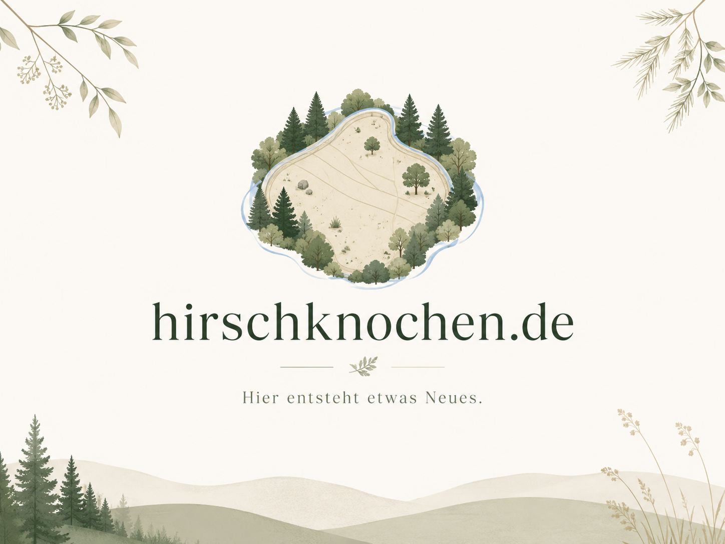 hirschknochen.de – Hier entsteht etwas Neues.